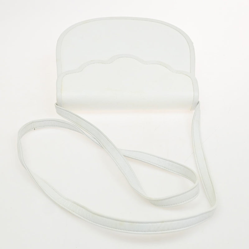 Saint Laurent Vintage Shoulder Bag Leather White
