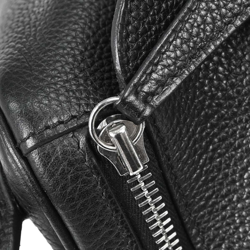 Hermes Lindy Clemence Black Leather Bag