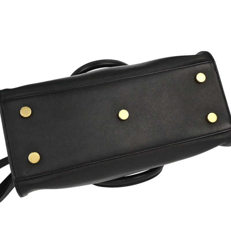 Saint Laurent Monogram Cabas Leather Black Calfskin Bag