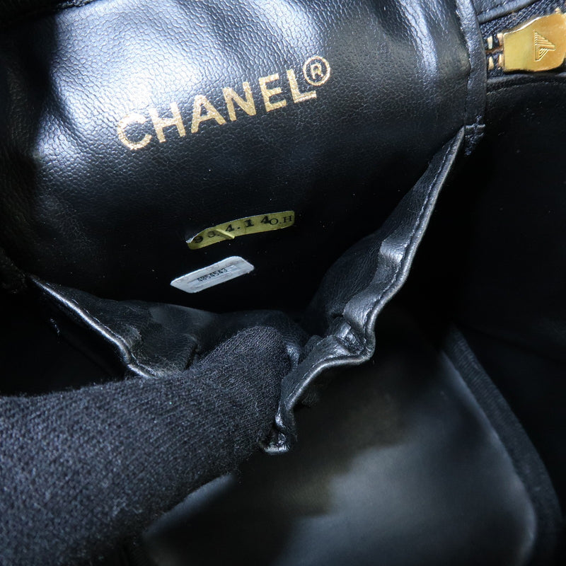Chanel Vanity Leather Black Bag