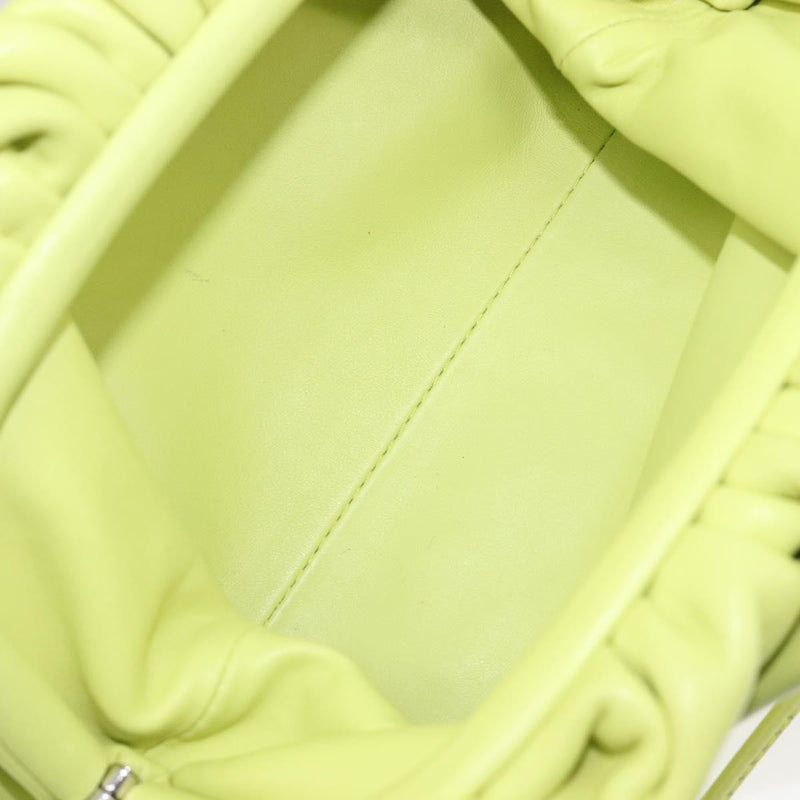 Bottega Veneta The Pouch Coin Purse Leather Green