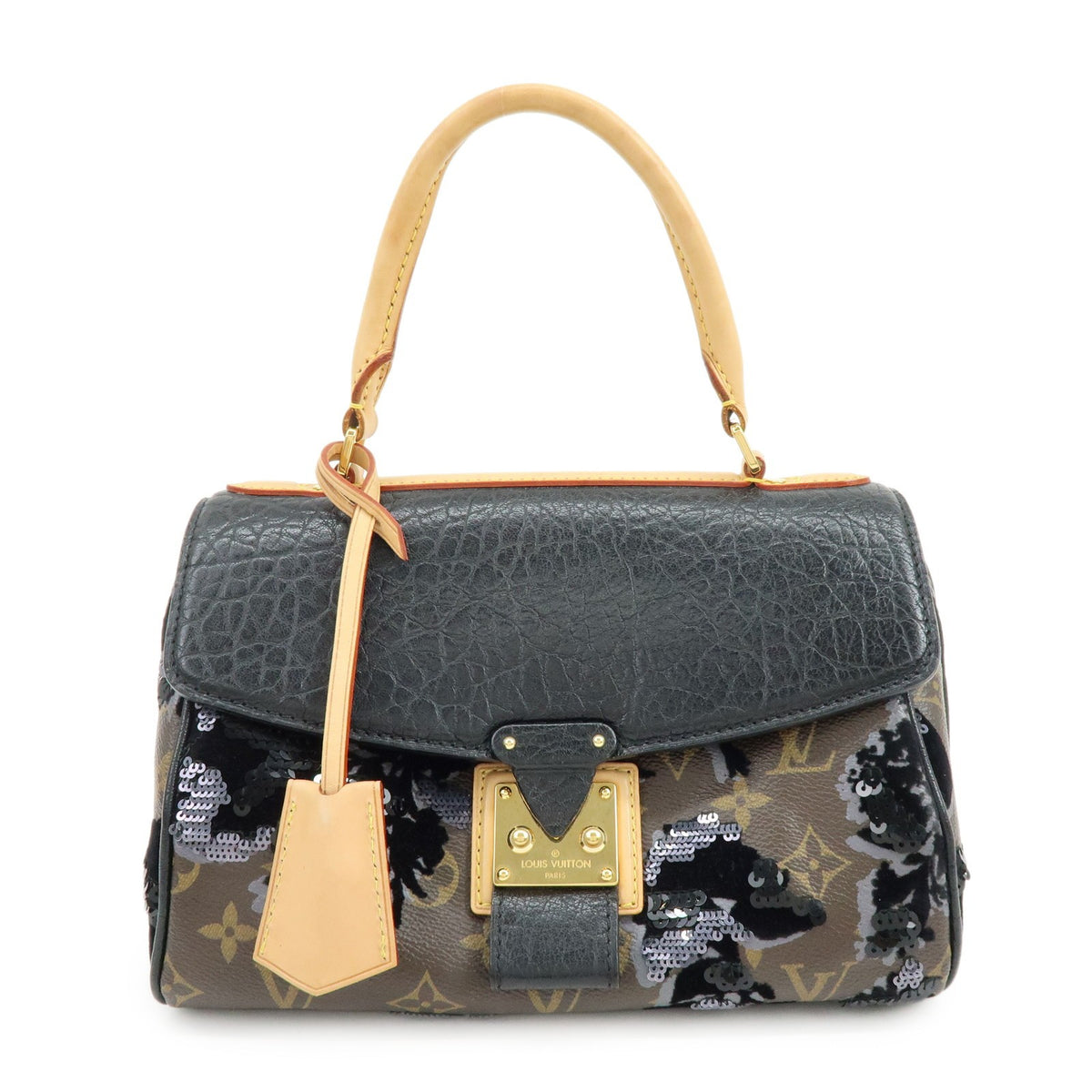 Louis Vuitton Carrousel Fleur De Jais Monogram Canvas Multicolour Bag