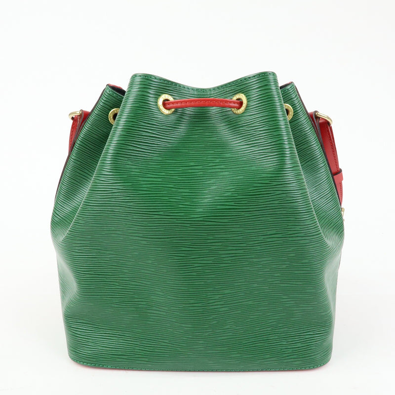 Louis Vuitton Bicolor Petit Noe Epi Leather Green Bag