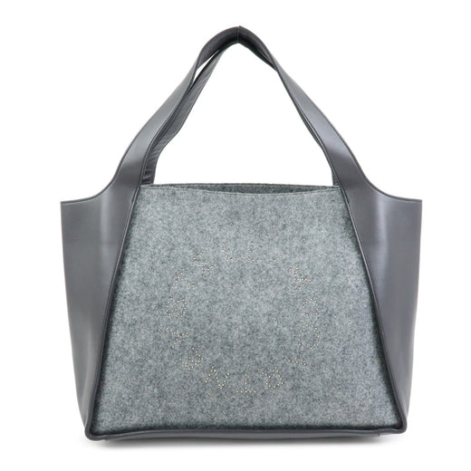 Stella Mccartney Alter Faux Leather Gray Canvas Bag
