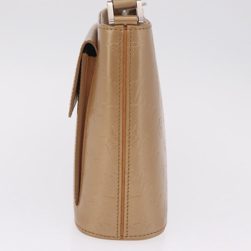 Louis Vuitton Mat Allston Monogram Vernis Beige Leather Bag