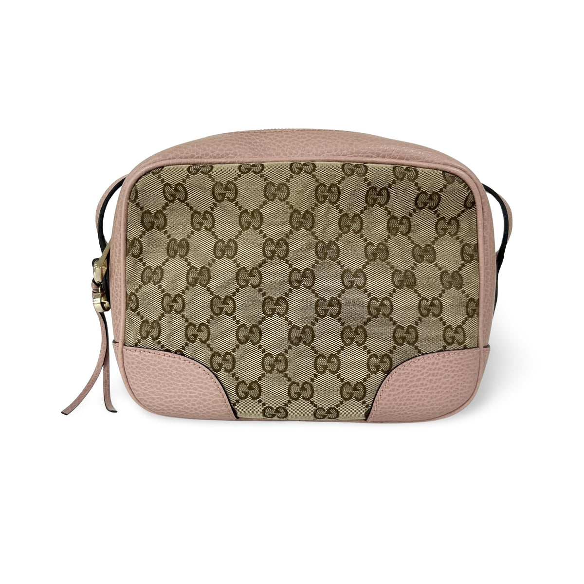 Gucci Bree Disco Gg Canvas With Leather Brown Bag