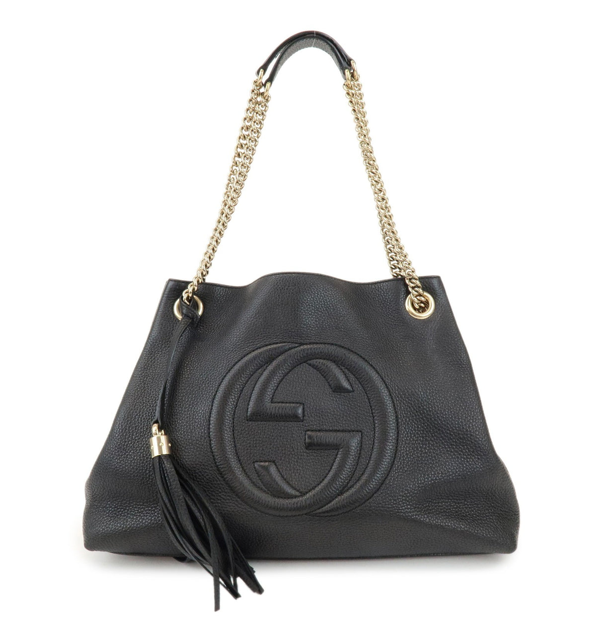Gucci Soho Chain Strap Leather Black Bag