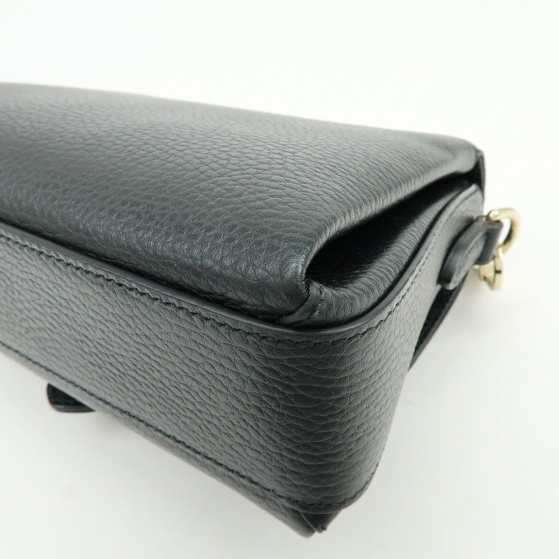Gucci Interlocking Leather Black Bag
