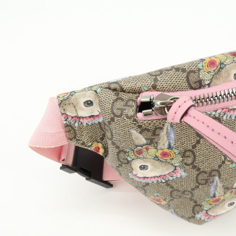 Gucci Childrens Belt Printed Gg Coated Canvas Beige Bag
