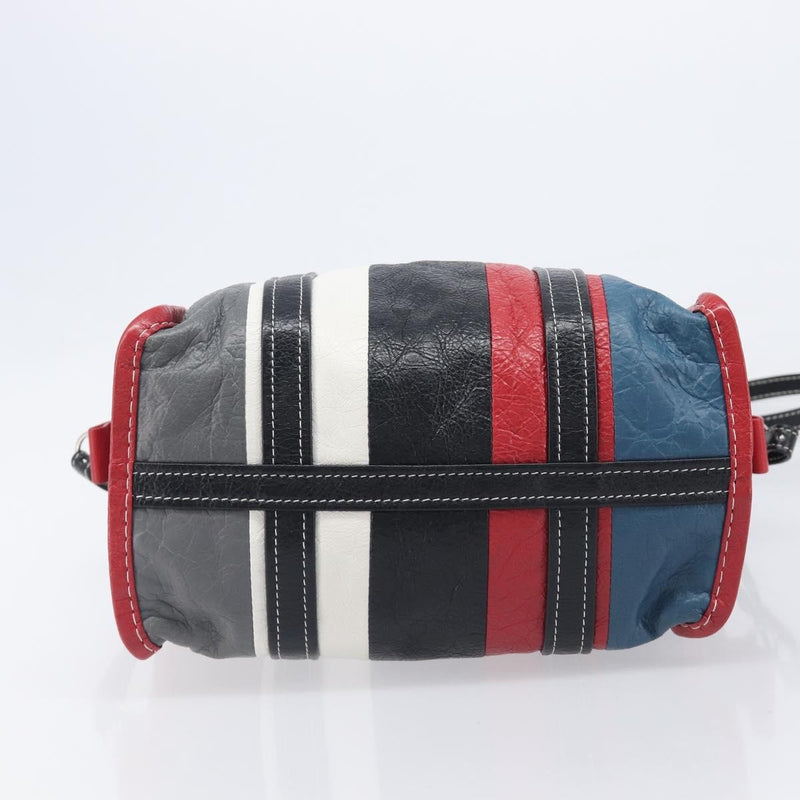 Balenciaga Bazar Striped Leather Multicolour Bag