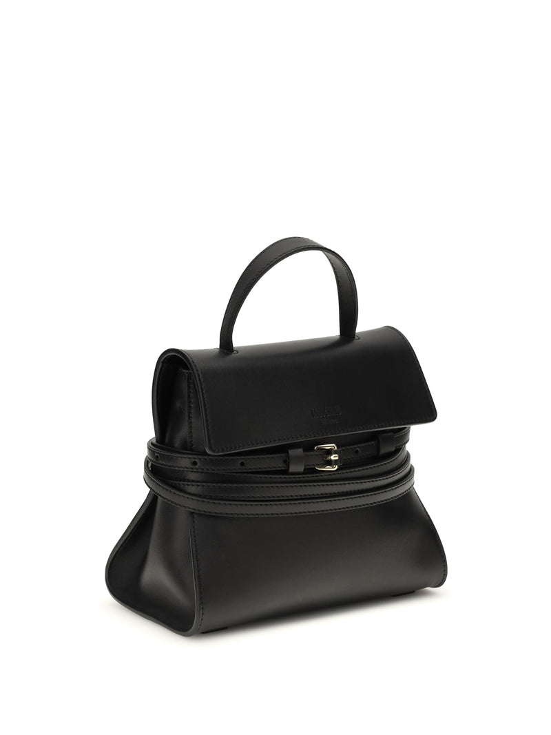 Moschino Top Handle Bag — Black Calf Leather Bos Taurus