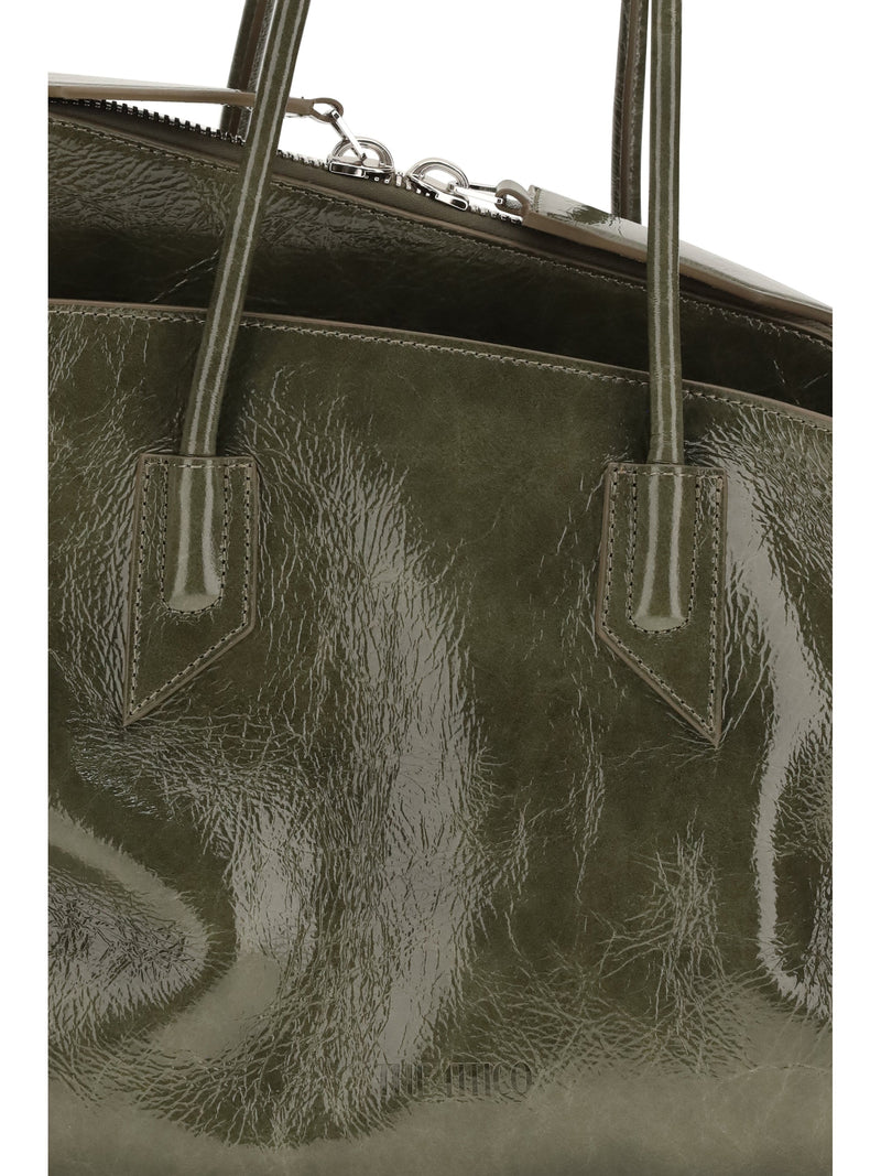 The Attico Shoulder Bag — Green Calf Leather Bos Taurus