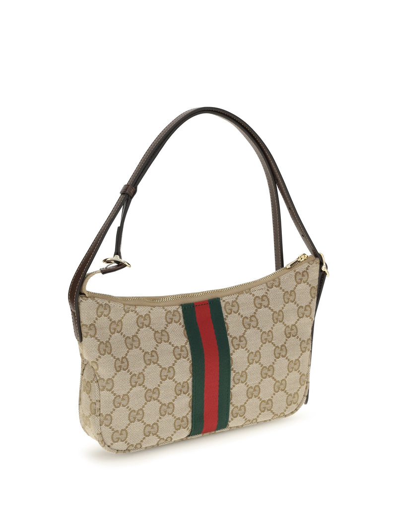 Gucci Lunetta Shoulder Bag — Beige Polyester; Polyamide; Cotton