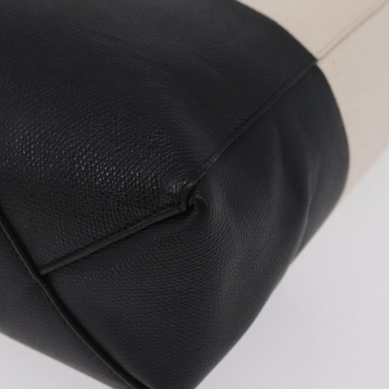 Celine Vertical Bi-Cabas Leather Black Bag