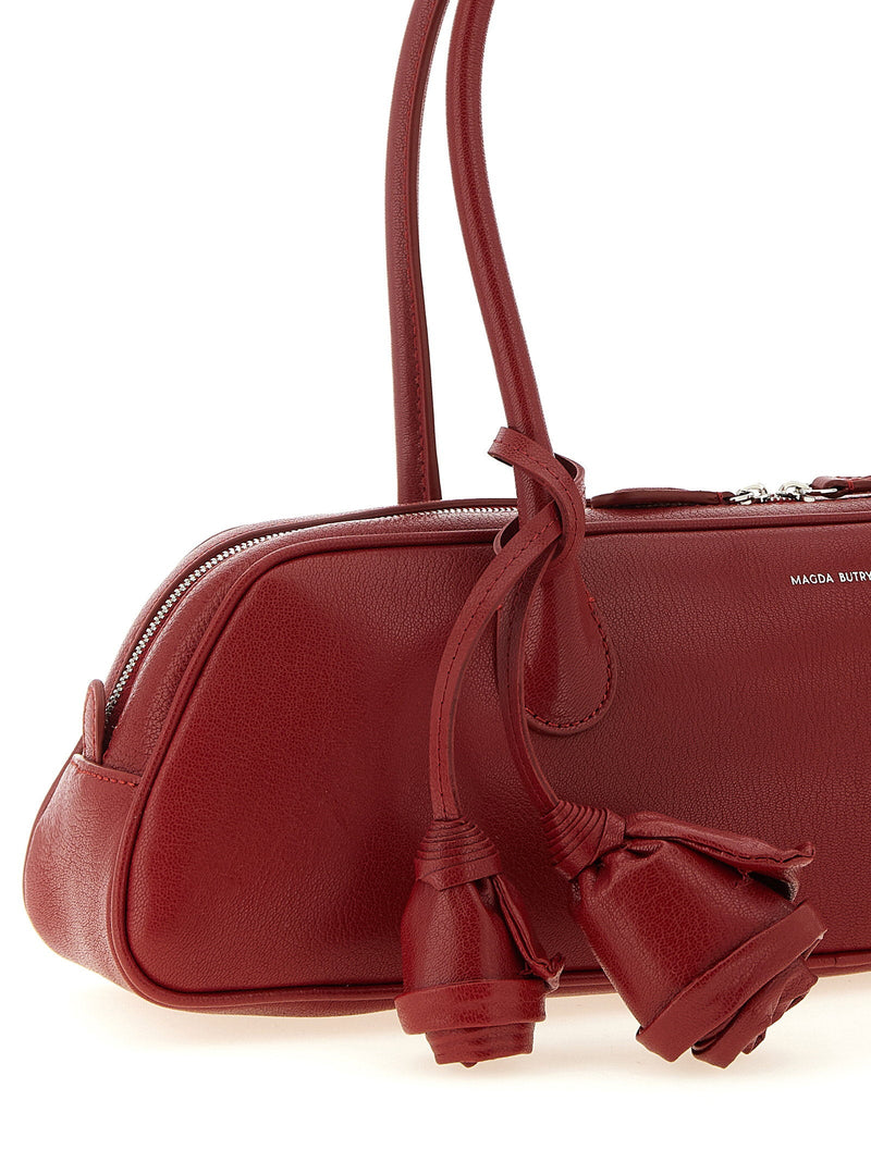 Magda Butrym Calf Leather Shoulder Bag — Red
