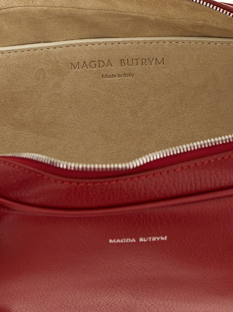 Magda Butrym Calf Leather Shoulder Bag — Red