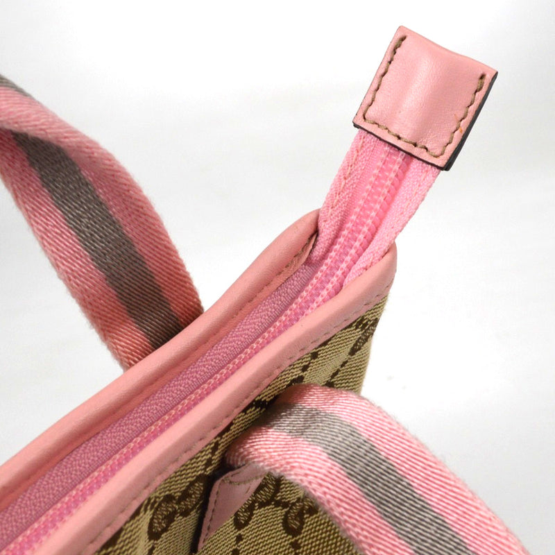 Gucci Kids Web Gg Canvas Beige Bag