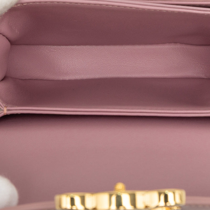 Mini Shiny Calfskin Besace Clea Satchel - Image 4