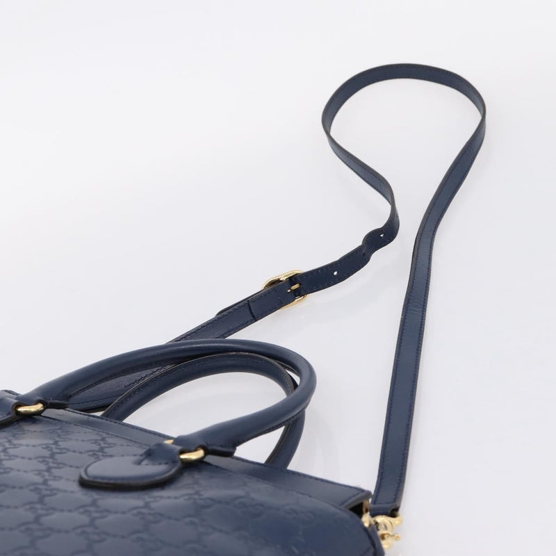Gucci Linea A Convertible Guccissima Leather Navy Bag
