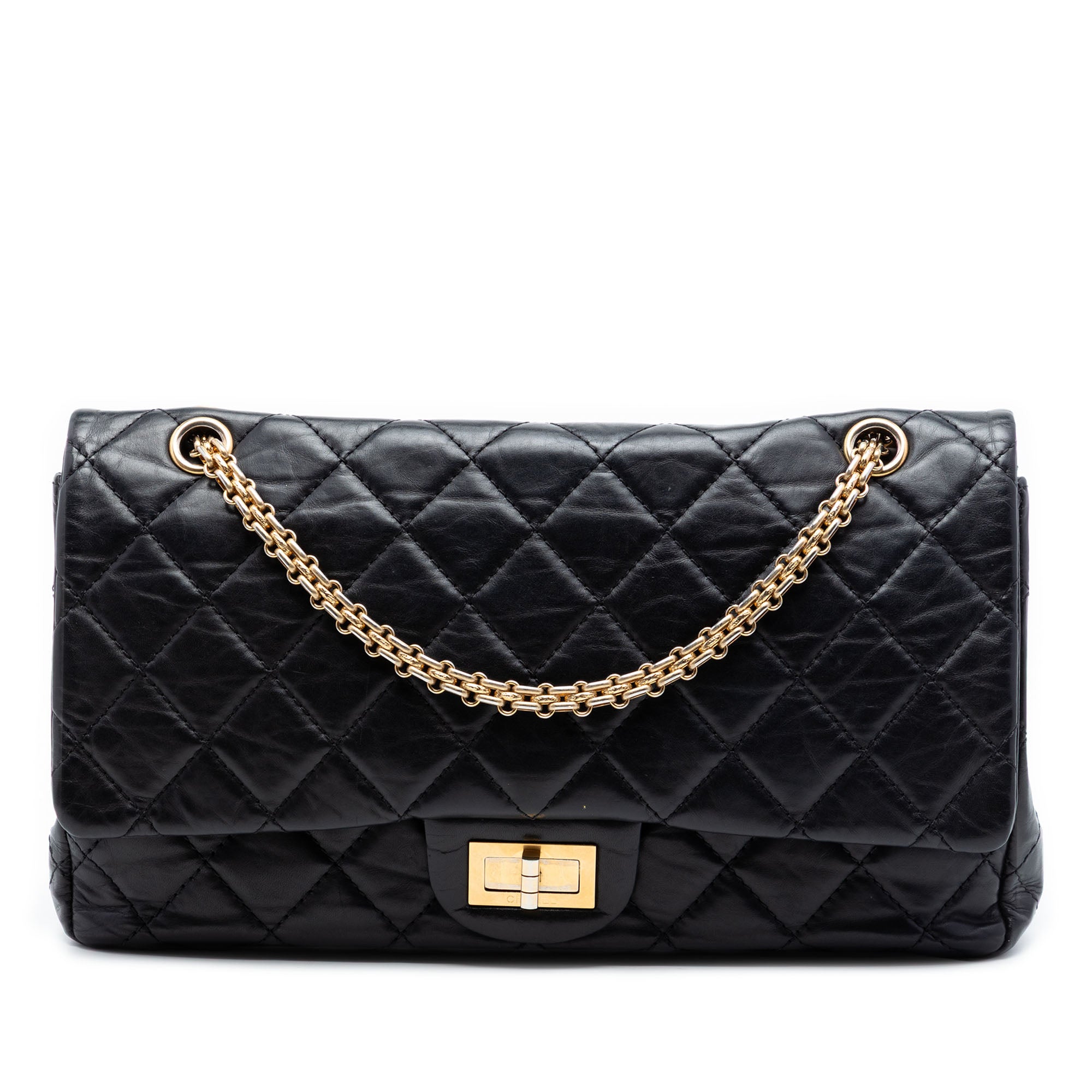 Quilted Aged Calfskin Reissue 2.55 Double Flap 227 - Image 1