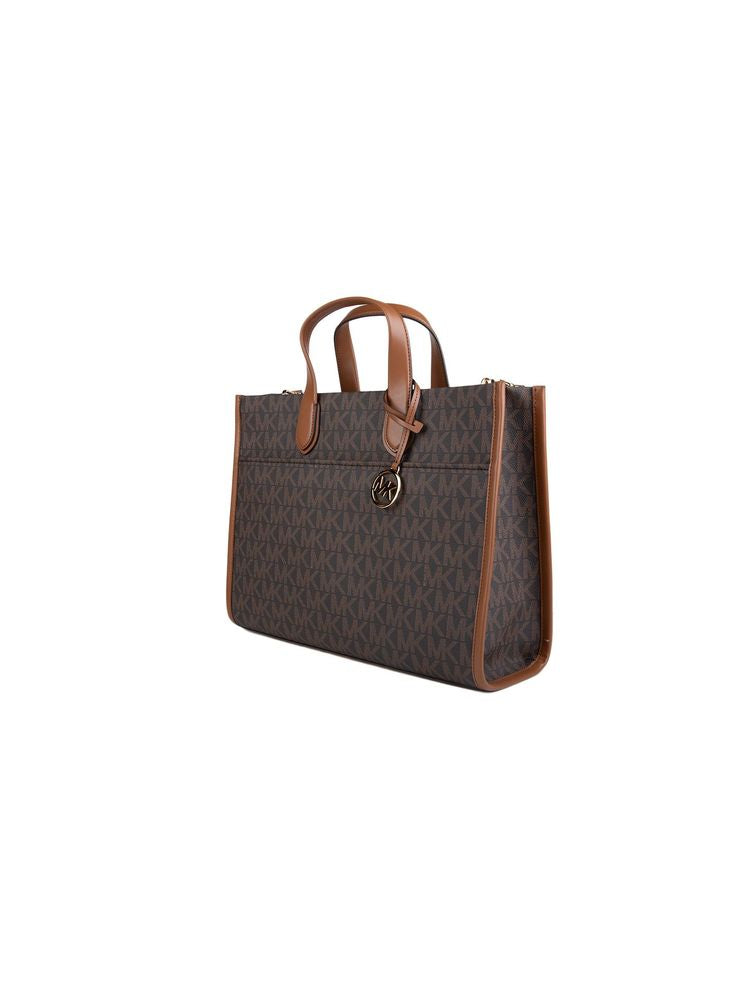 Michael Kors Gigi Tote Bag — Brown 89.coated Canvas