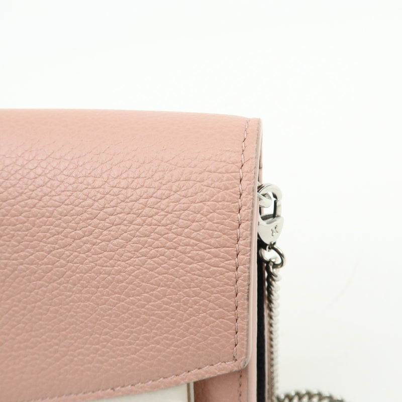 Louis Vuitton Mylockme Chain Pochette Leather Pink Bag