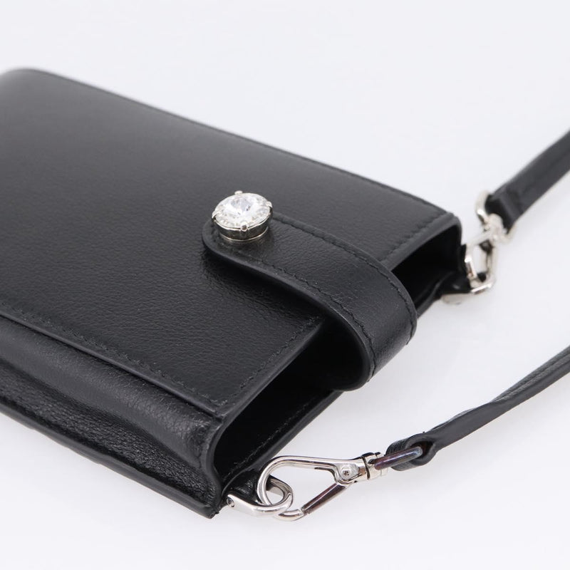 Miu Miu Shoulder Leather Black Bag