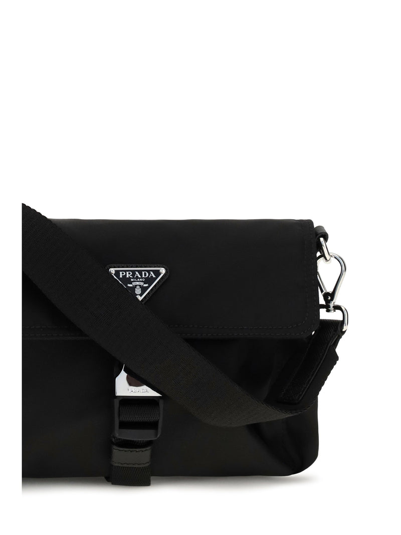 Prada Re-Nylon Smartphone Holder Card Case — Black Recycled Polyamide Cases