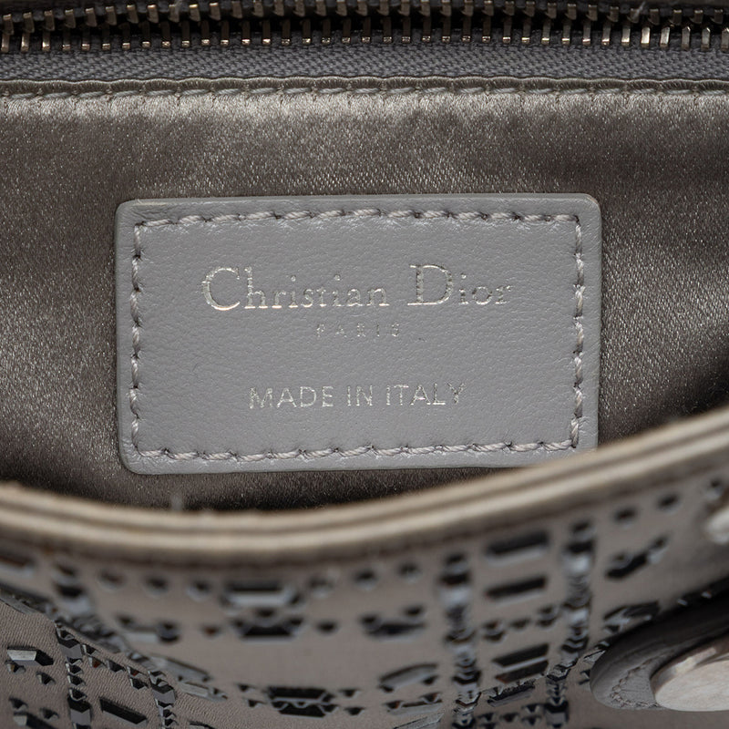 Mini Satin Cannage Crystal Embellished Lady Dior - Image 5