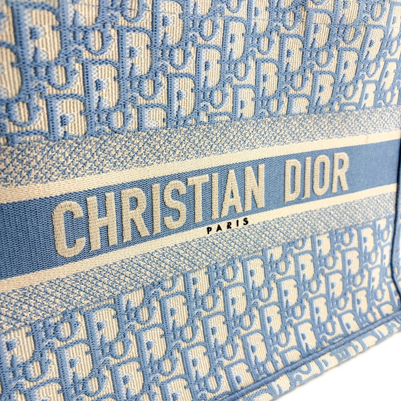 Christian Dior Book Oblique Canvas Beige Bag