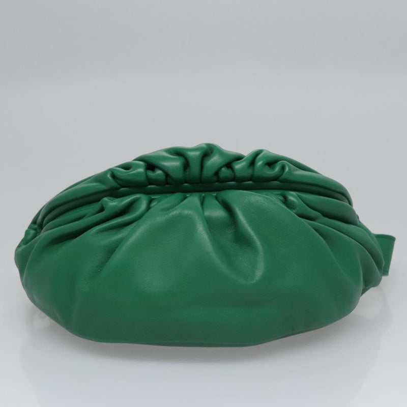 Bottega Veneta The Chain Pouch Leather Green