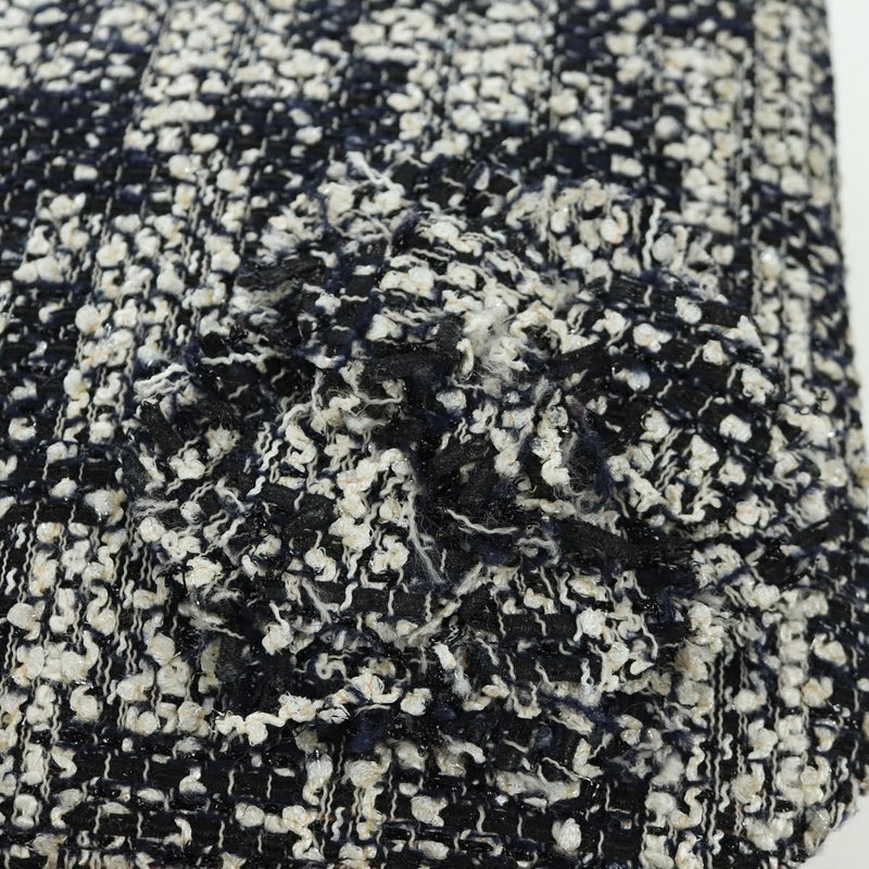 Chanel Camellia Messenger Tweed Black