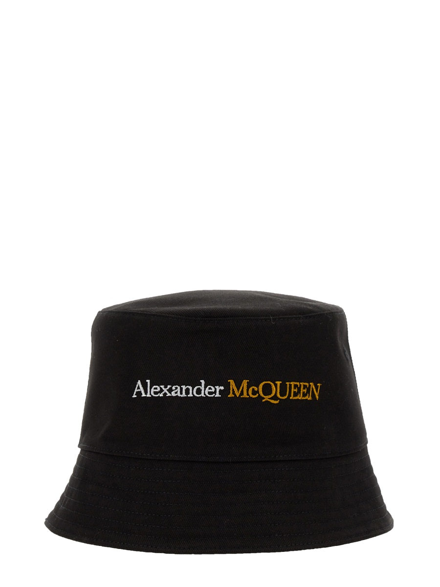 Alexander Mcqueen 782063_4105q1080 Bucket Hat — Black Cotton