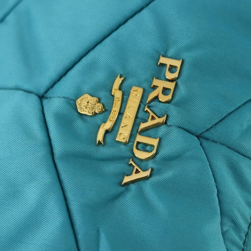 Prada Zip Hobo Chevron Tessuto Blue Nylon