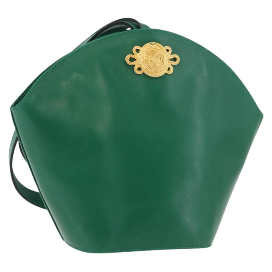 Salvatore Ferragamo Shoulder Bag Leather Green