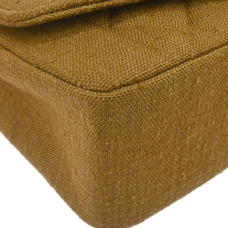 Chanel Vintage Diana Flap Quilted Canvas Brown Bag