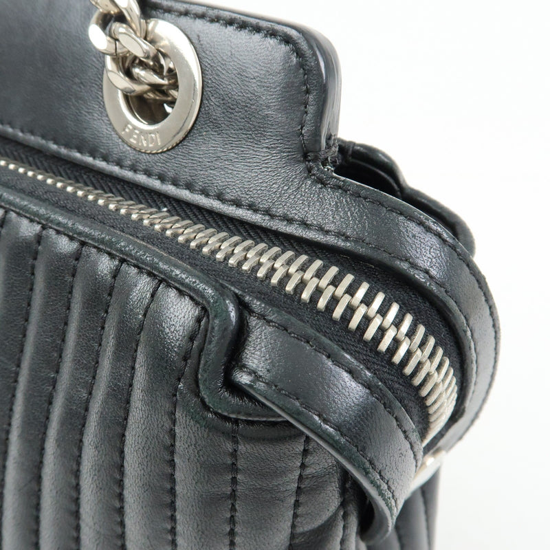 Fendi Dotcom Click Quilted Leather Black Bag