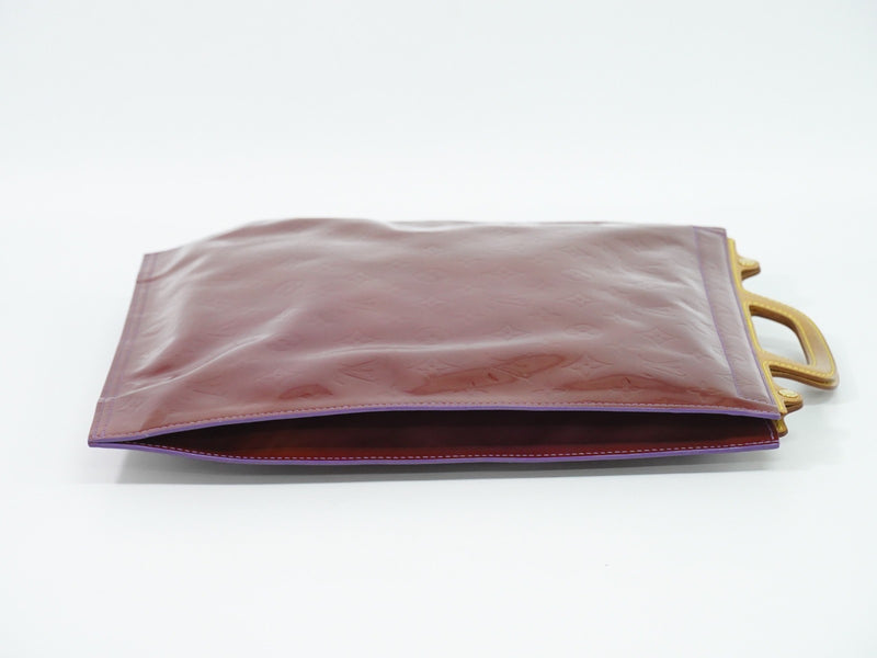 Louis Vuitton Stanton Monogram Vernis Purple Leather Bag