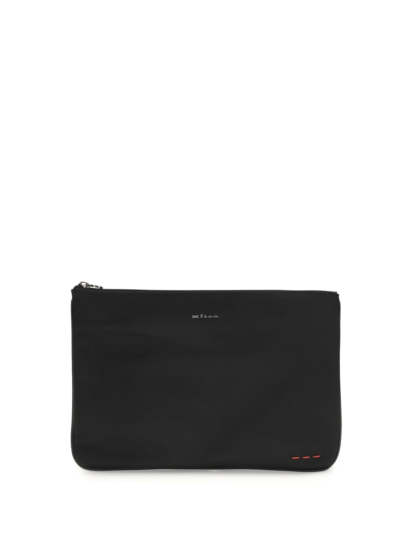 Kiton Fabric Clutch — Black Wallet