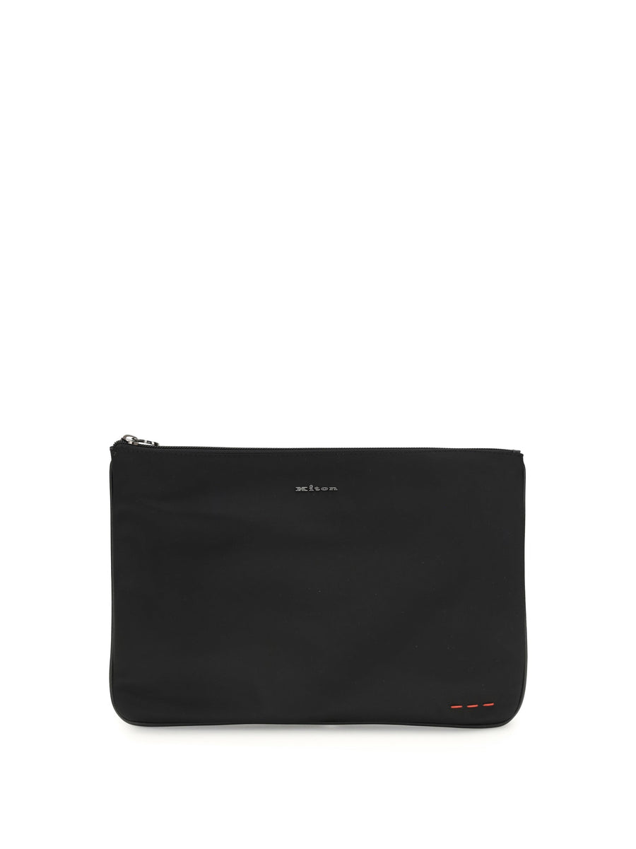 Kiton Fabric Clutch — Black Wallet