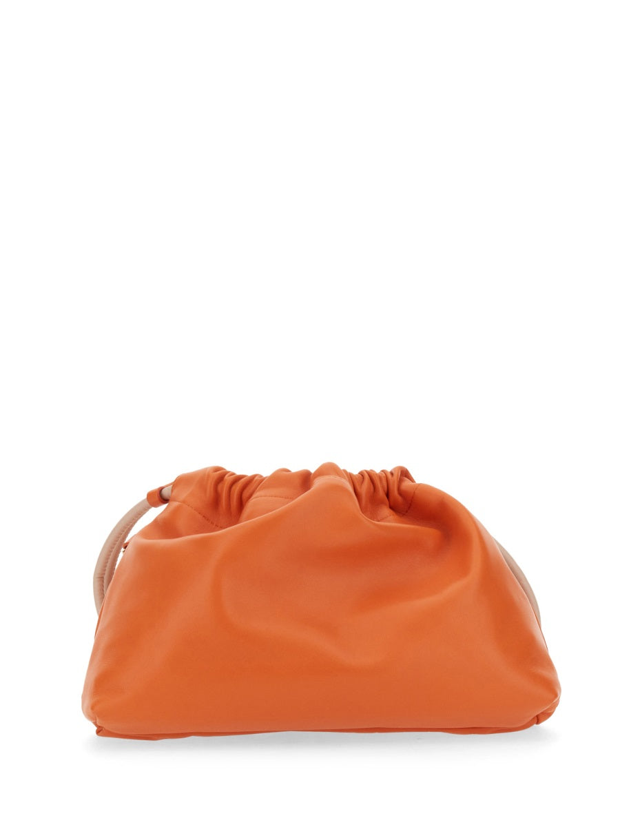 Nº21 Shoulder Bag — Orange Lamb Leather
