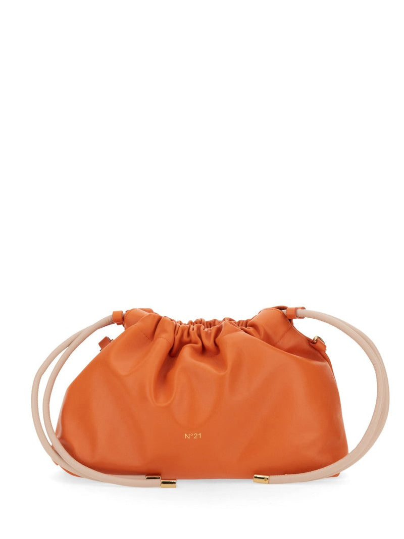 Nº21 Shoulder Bag — Orange Lamb Leather