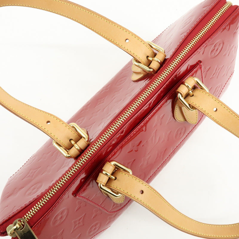 Louis Vuitton Rosewood Avenue Monogram Vernis Red Patent_leather Bag
