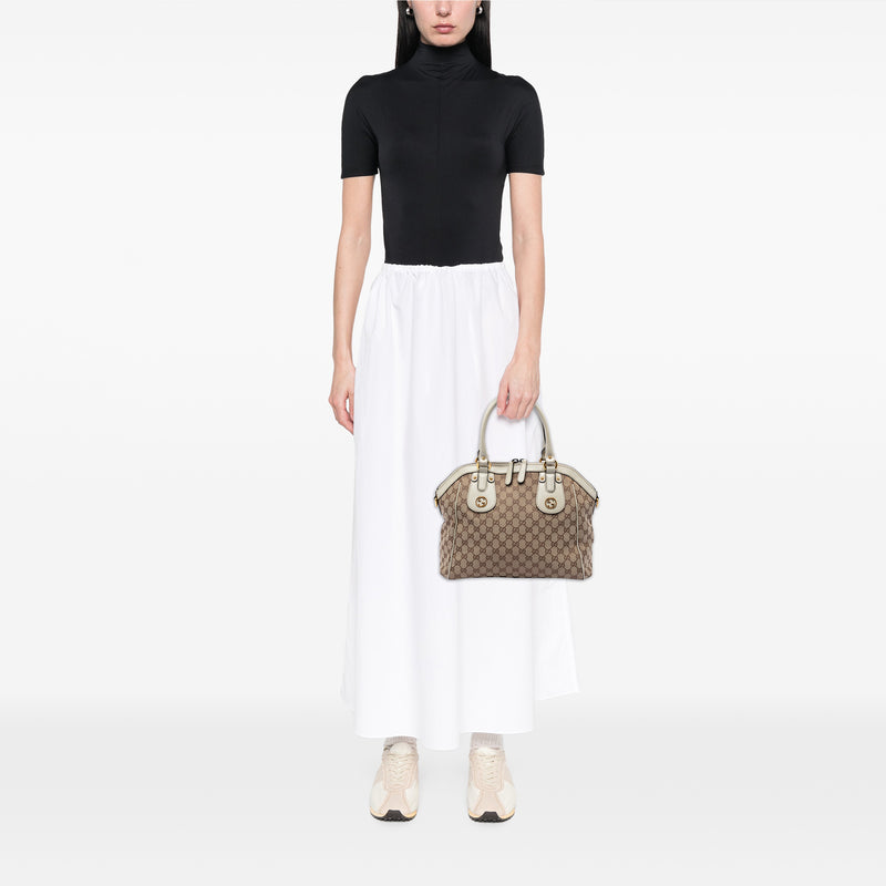 GG Canvas Scarlett Satchel - Image 7