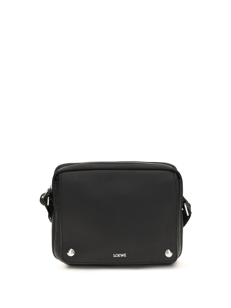 Loewe Messenger Bag — Black Calf Leather (bos Taurus)