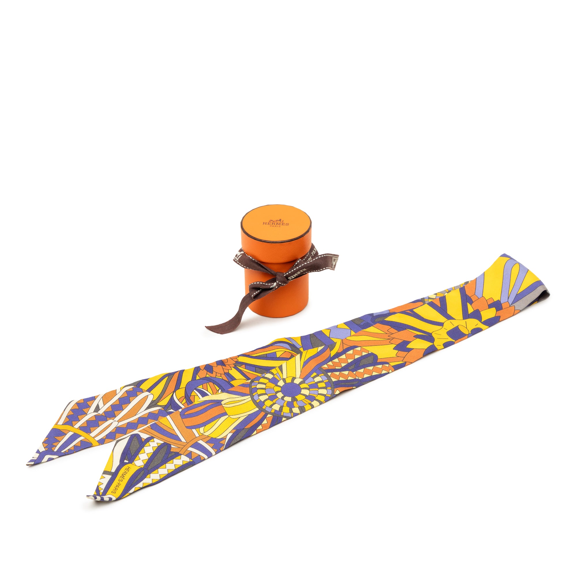 Les Flots Du Cheval Silk Twilly Scarf - Image 5