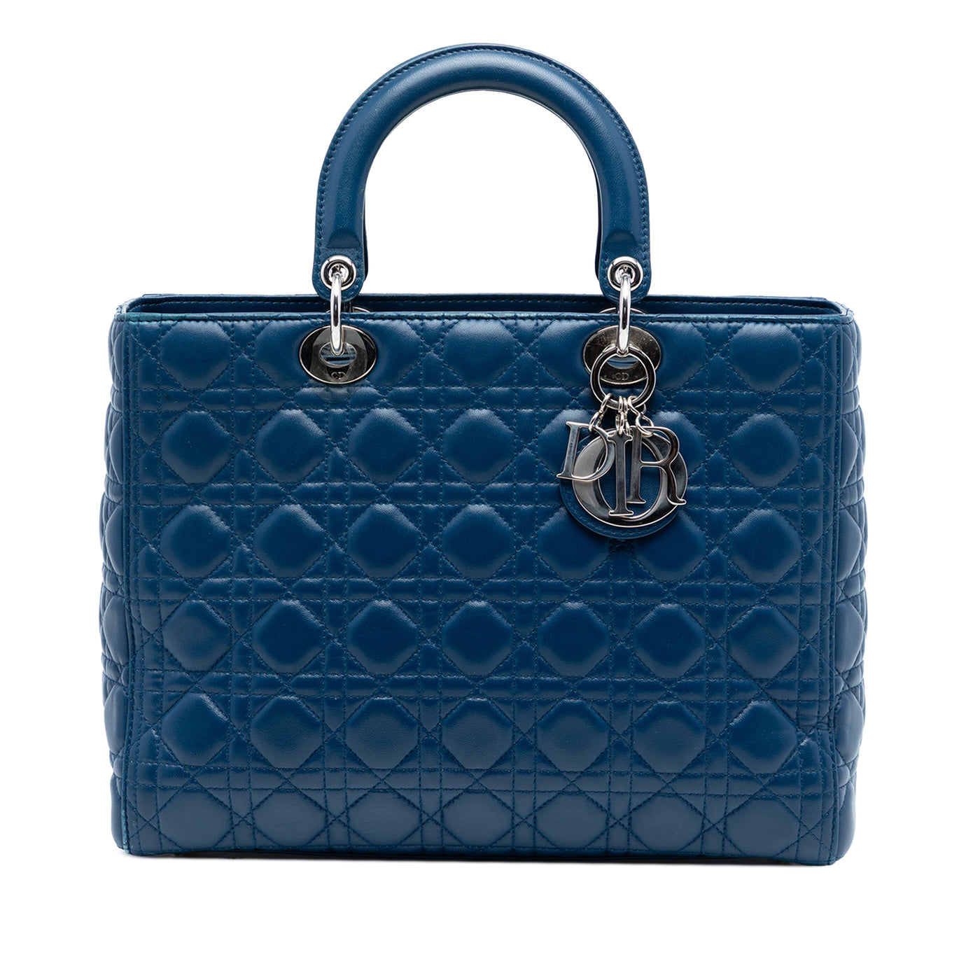 Large Lambskin Cannage Lady Dior - Image 1