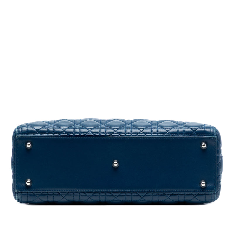 Large Lambskin Cannage Lady Dior - Image 3