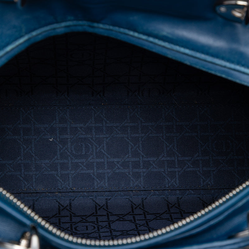 Large Lambskin Cannage Lady Dior - Image 4
