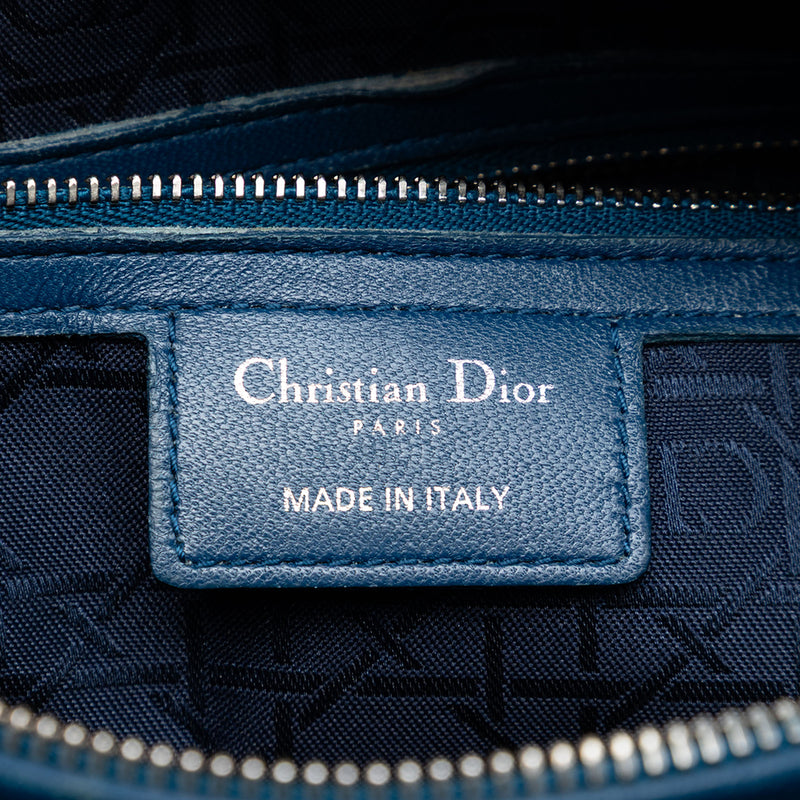 Large Lambskin Cannage Lady Dior - Image 5